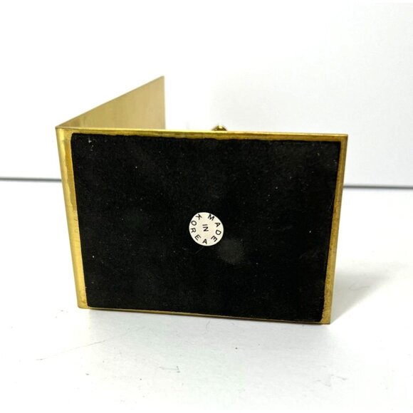 Mid Century Modern Minimal Gold Brass Golfer Golf Player Bookend Made in Korea - Picture 7 of 7